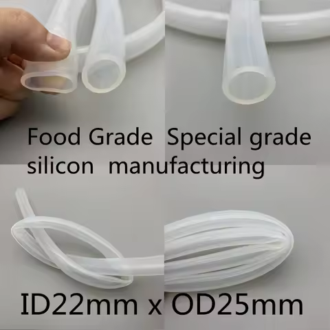 22x25 Silicone Tubing ID 22mm OD 25mm Food Grade Flexible Drink Tubing Pipe Temperature Resistance N