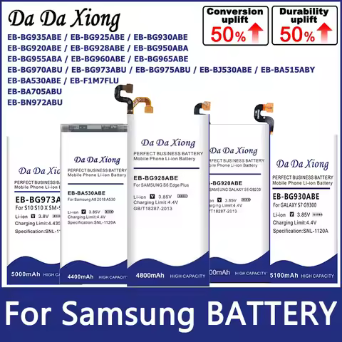 DaDaXiong High Quality NEW Battery A70 S3 S6 S7 Edge S8 S9 S10E J5 G960F S9+ G955P Nnte 10 A8 A51 S1