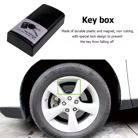 Portable Car Key Secret Box Magnetic Creative Case Holder for Key Hidden Outdoor