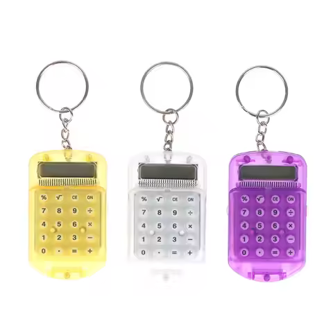 calculator keychain Mini Cute Calculator Cartoon Digit Calculator Students Office School Supplies St