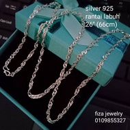 rantai leher gila-gila silver 925, rantai leher silver 925 labuh, rantai gila-gila labuh perak 925