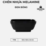 Black Square Melamine Plastic Bowl - TV96