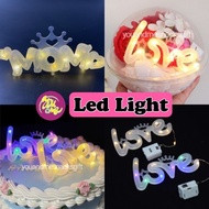 Love Led Light Happy Birthday Valentine's Day Led Light Cake Decoration Bouquet Decoration Gift Packaging Christmas Wedding Birthday Party Decoration