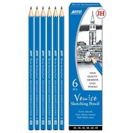 JOO HUAT 6's Astar Venice Sketching Pencil 2B 3B 4B 5B 8B  VSP6000 Scool Office Writing Paper Studen