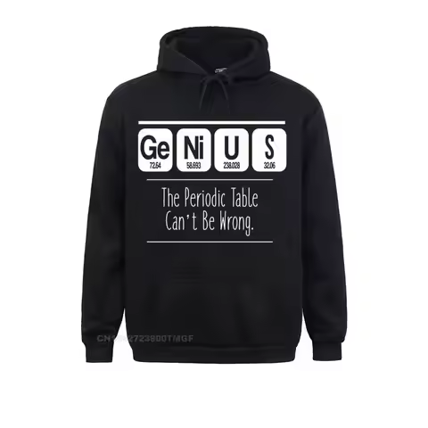 The Periodic Table Cant Be Wrong Science Scientist Long Sleeve Hoodies Boy Sweatshirts Normal Sports