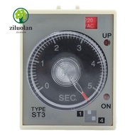 ZILUOLAN ​​Power on Delay Timer​​, ​​ST3PA-A Powered on Defer Controller 220V​​ ​​Panel Mount Timing