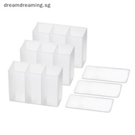 (new) Wall Mounted 3Grids Organizer Mirror Cabinet Self-adhesive Objects Storage Box .