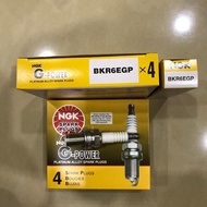 (100% ORIGINAL)NGK GPower Platinum Spark Plug(BKR6EGP)-Wira, Waja ,Kia ,Vios, Viva, Kenari, Kelisa,N