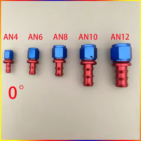 AN6 Fuel Connection Adapter Universal AN4 AN6 AN8 AN10 AN12 Push-on Hose End Fittings Fuel Oil Coole