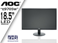 AOC E970SWN Monitor - 18.5" / 5ms / 1366x768 / 16:9 / 60Hz / TN Panel / VGA