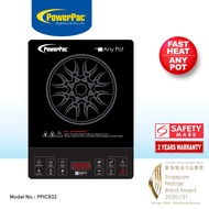 PowerPac Ceramic Cooker Steamboat (Any Pot), BBQ Grill 2000 Watts (PPIC832)