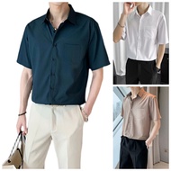 HUILISHI 7COLOR men's high quality solid color Korean fashion casual short sleeve polo shirt suitabl