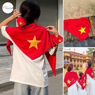 [September 2, 2025] Vietnam flag scarf - 2-layer yellow star red scarf, Patriotic scarf, parade acce