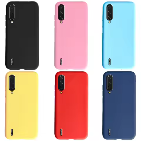 Liquid Silicone Phone Case for Xiaomi Mi 9 lite Mi A3 Mi 9 SE 9T Pro Cover Matte Case Xiaomi Mi 9 li