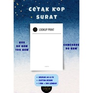 Print A4 / F4 Letter Heads 1 Rim Full Color