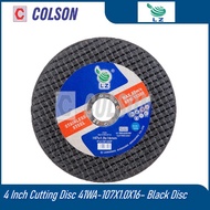 COLSON LZ 4" Cutting Disc 100mm Metal Cutting Disc 41WA-107X1.0X16 Black Disc Pemotong Besi