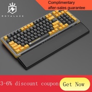YQ44 Royal Axe（Royal Axe）Y98 PULeather Keyboard Tray Pad for wrist protection Keyboard support Black
