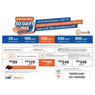 Unifi Free Pemasangan, Pendaftaran & Wifi Router Modem