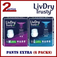 [LOWEST PRICE GUARENTEED] TENA / LIVDRY TRUSTY PANTS PLUS M / L / XL , PANTS EXTRA ADULT DIAPERS CARTON SALES