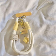 Wordless Clouds Stars Mobile Phone Lanyard Wristband Short Camera Lanyard Pendant Keychain Universal