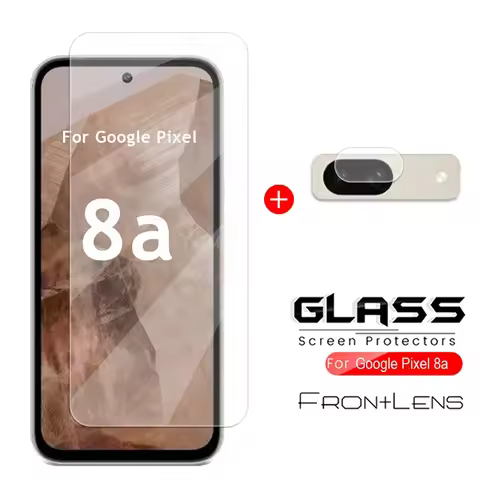 For Google Pixel 8a Glass Pixel 8a Tempered Glass Screen Protector Film 9D Camera Lens Protector Fil