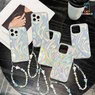 GC171 SOFTCASE CASE CLARITY SWIRL STRAP BEAUTIFUL BEAD FOR OPPO A1K A3S A5 A5S A7 A8 A9 A15 A16 A16K