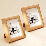 2x3inch Mini Picture Frames Set of 2, Picture Frames for Tabletop Display, Mini Photo Frames Natural