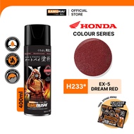 Samurai H233 Ex-5 Dream Red Honda Colour - Aerosol Coating Spray Paint for Automotive Car Motorcycle
