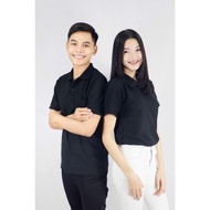 SAMPOLO Black Polo Shirt Men/Women Size S-9XL
