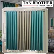 X20 Ready Made Curtain Siap Jahit Langsir, LANGSIR RAYA MIX COLOUR Kain Blackout 85% (Free Eyelet/Hook)