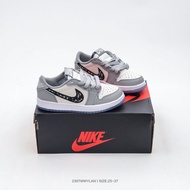 Ready Stock dior x jordan air jordan 1 Low-Top Retro Basketball Shoes White Gray Unisex Style