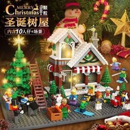 保固聖誕節裝飾 兼容樂高圣誕積木雪人燈光屋圣誕節禮物  露天市集  全臺最大的網路購物市集