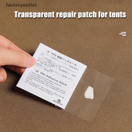 FCMY Tpu Transparent Repair Patch, Tent Repair Tape, Leak Repair Patch, Waterproof Repair Patch FAC