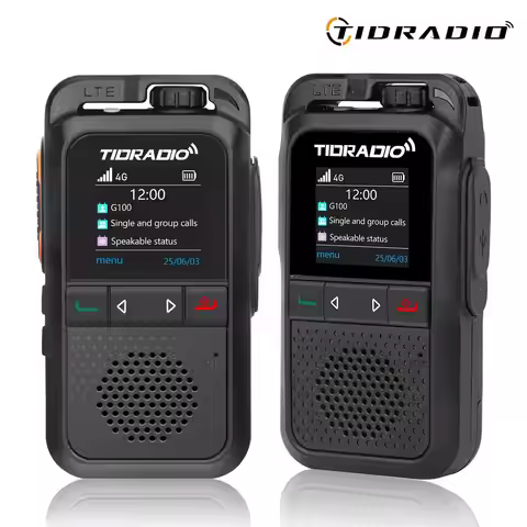 TIDRADIO TD-G100 Global POC Radio with 1 Year SIM Card Walkie Talkie Long Range 4G Network 2 Way Rad