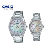 Casio General Couple Watch MTP-1302DS-7AV & LTP-1302DS-4AV Silver Stainless Steel Band