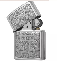 ZBT-5-231f  / ZA-5-231f 日版 唐草加厚版-銀色 | ZIPPO 指定授權經銷商 |美國製造 | 收藏e2