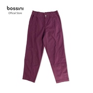 bossini Women's Antibacterial Paper Bag Pants - Solid - Plumberry - Size 26