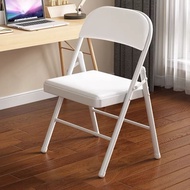 MeeBan เก้าอี้เหล็กพับได้ เบาะหนัง ขนาดเมื่อกาง 45x47x98 cm รับน้ำหนัก 150KG