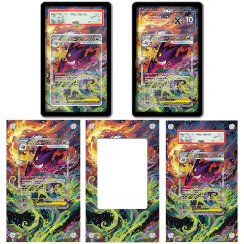 Art Display for Pokemon Card Gengar Ptcg Mega Dream Psa Protective Storage Box Anime Game Card Expan