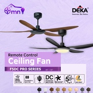 𝐒𝐈𝐑𝐈𝐌 DEKA F5DC PRO 46" 56" 5 Blade LED Fan Light DC Motor 20 Speeds Remote Control Baby Ceiling Fan
