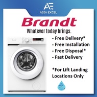 BRANDT WFB180WA 8KG WHITE FRONT LOAD WASHING MACHINE