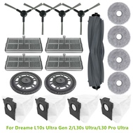 For Dreame L30s Ultra/L30 Pro Ultra HEPA Filter Main Side Brushes Mop Cloth Dust Bag For Dreame L10s