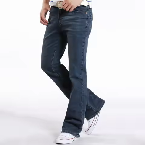 Jeans For Men Men's Micro Flare Jeans Men's Stretch Slim Denim Jeans