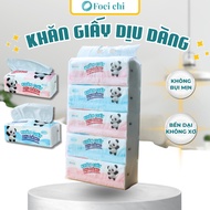 Bunnies House 2-Layer Tissue Combo 4 Packs, Soft Napkin, Fast Water Absorption, Multi-Purpose Use