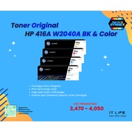 Toner Original HP 416A W2040A BK & Color Beautiful And Sharp Colors