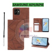 Samsung Galaxy A04 A04E Flip Cover Wallet Leather Case Dompet Magnetik