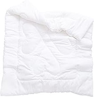 J-pinno Boys Girls Crib Toddler White Comforter Down Alternative Quilt Fluffy Duvet Insert for Sprin