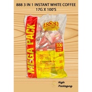 888 3 in 1 Instant White Coffee Value Pack (17g x 100's)