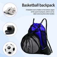 YANYUJI Expandable Multi Pockets Football Traveling Gym Yoga Outdoor Sports Basketball Sport Ball Bag Drawstring Backpack Bag Mesh Pouch Storage Backpack Bag