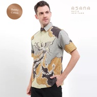 KEMEJA Andara Short Sleeve Batik Asana Shirt - Mustard